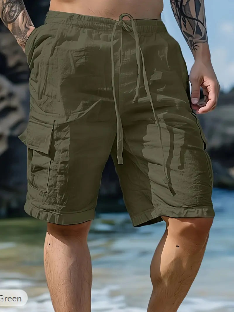 Pantaloni Corti Vita Elastica